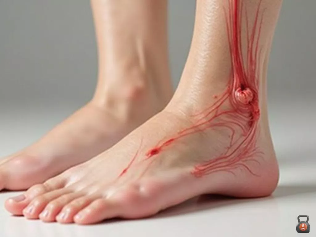 Où se situe une tendinite à la cheville ?