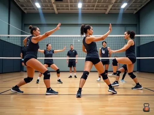 Échauffement avant un match de volley : routine efficace